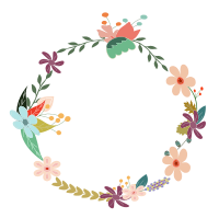 Vintage Floral Wreath