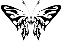 Butterfly Line Art 8