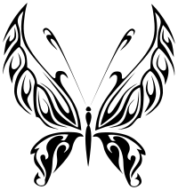 Butterfly Line Art 9