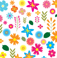 Colorful Floral Pattern Background 3