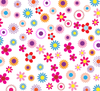 Colorful Floral Pattern Background
