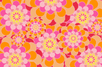 Melon Shades Floral Background