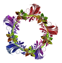 Colorful Floral Wreath