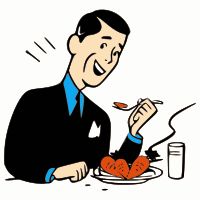 Man eating carrots