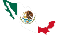 Mexico Flag Map