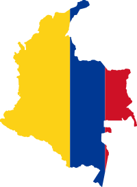 Colombia Map Flag