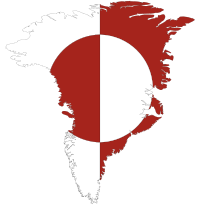 Greenland Map Flag