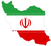 Iran Flag Map