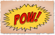 Pow comic book sound effect