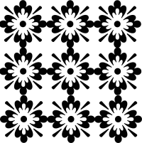 Black And White Floral Pattern