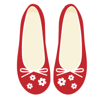 Cute Red Women's Shoes