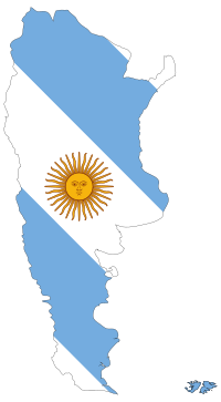 Argentina Map Flag