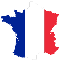 France Flag Map