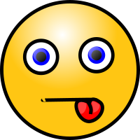 Emoticons: Tongue in cheek