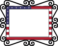 US flag frame