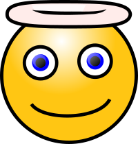 Emoticons: Angelic face