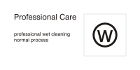 Care symbols, professional care: wet clean - normal process