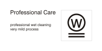 Care symbols, professional care: wet clean - very mild process