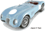 Jaguar C Type, year 1951