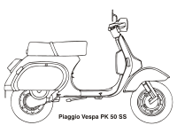 Piaggio Vespa PK 50 SS, year 1983