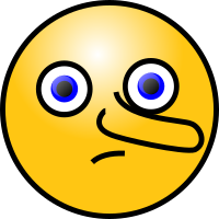 Emoticons: Lying face