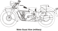 Moto Guzzi Alce (military), year 1939