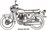Honda CB 350, year 1969