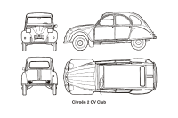 Citroen 2 CV Club, year 1975