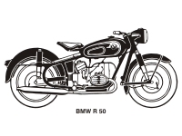 BMW R50, year 1958