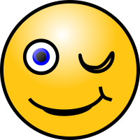 Emoticons: Winking face