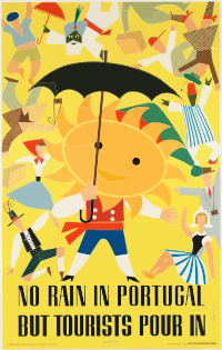 Vintage Travel Poster Portugal