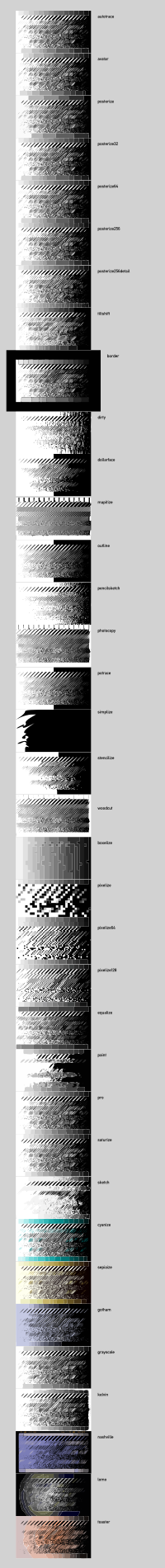 grayscale and bw upload +filters