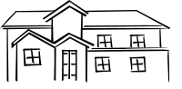 Residence line art
