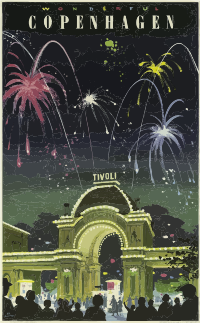 Vintage Travel Poster Copenhagen