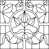 Stained glass motif