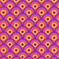 Colorful Retro Circles Background
