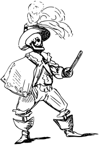 Fighting skeleton