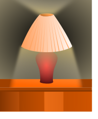 Shaded-lamp
