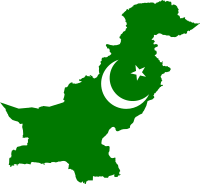 Pakistan Flag Map
