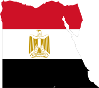 Egypt Flag Map