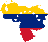 Venezuela Flag Map