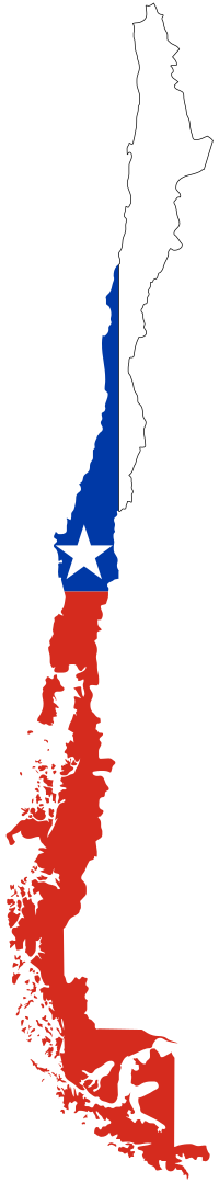 Chile Flag Map