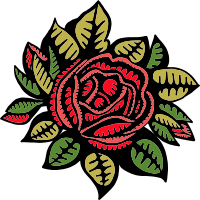 Red Rose Top View