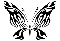 Butterfly Line Art 13
