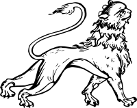 Stylised lion
