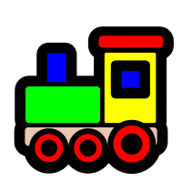 Toy train icon