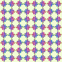 Crossed helices pattern