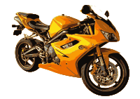 Moto 5 amarilla