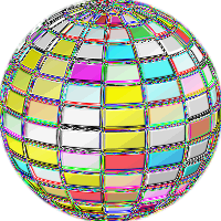 Geometric Beach Ball Psychedelic