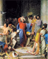 Jesus Casting Out Money Changers